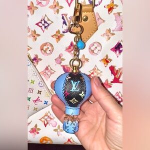 💙🖤 Murakami bag charm Multicolor Hot Air Balloon Key Holder
